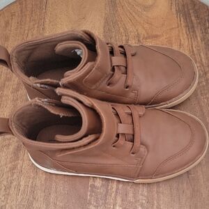 Brown High-Top Sneakers
